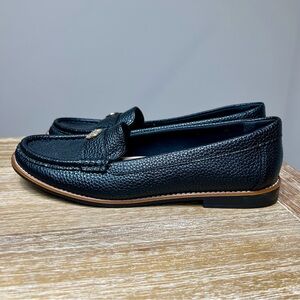 Anne Klein Nexxt Black Pebbled Loafers, 9